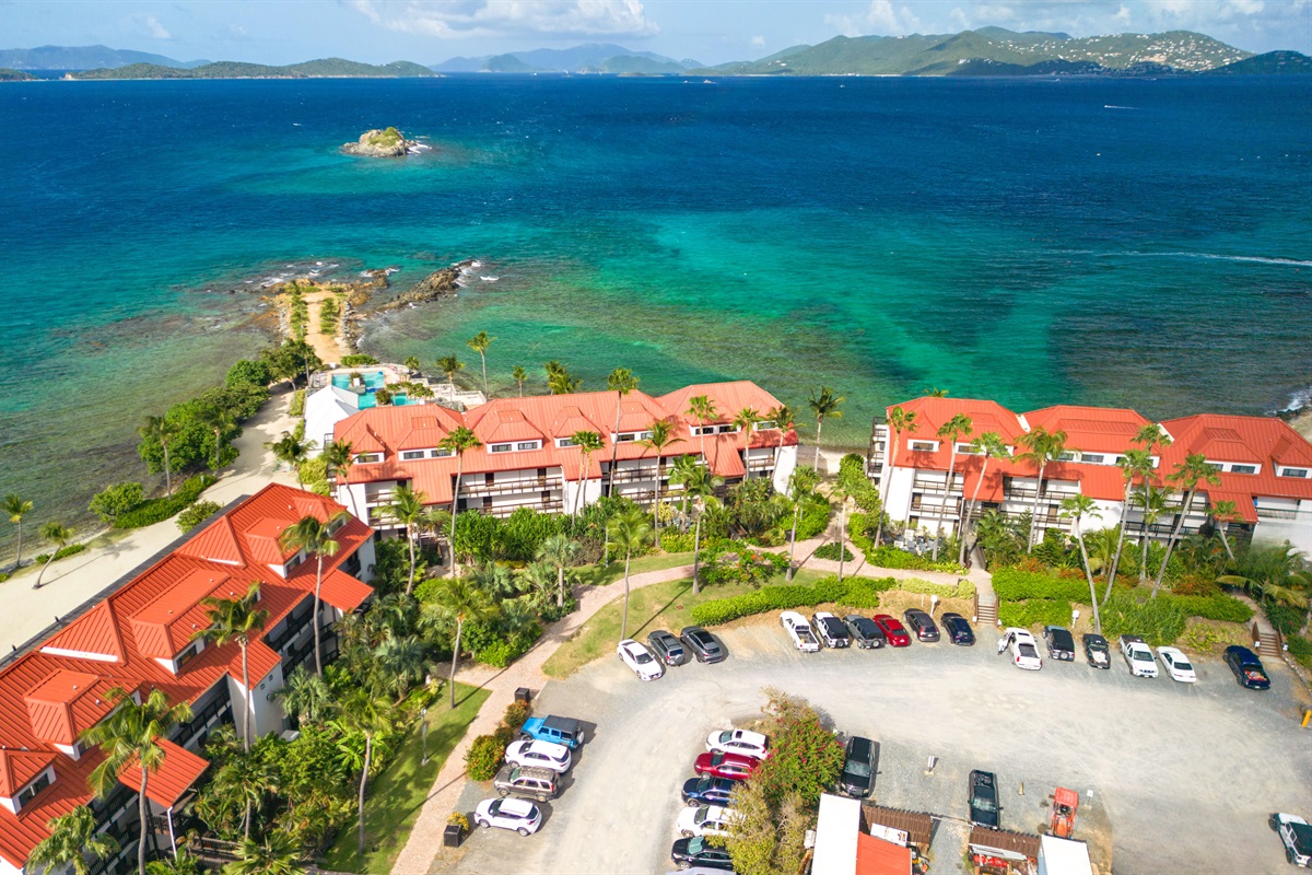 Beautiful resort surrounded by island views