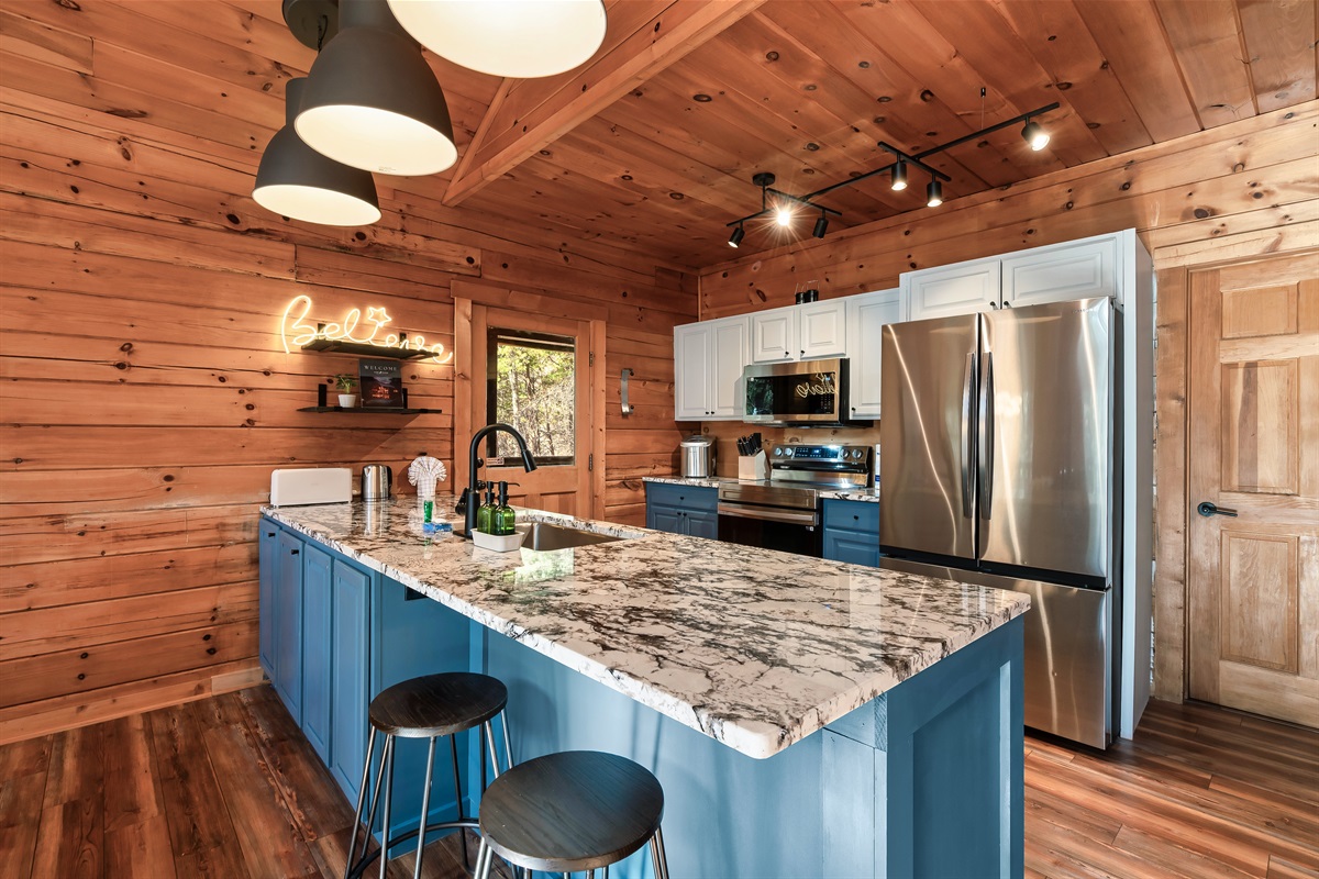 Newly remodeled kitchen