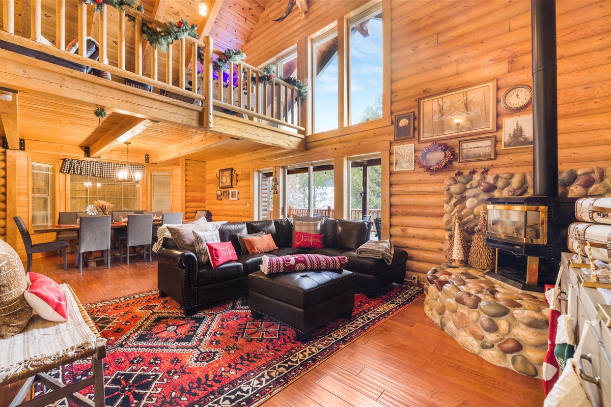 Kick back and relax in our living room