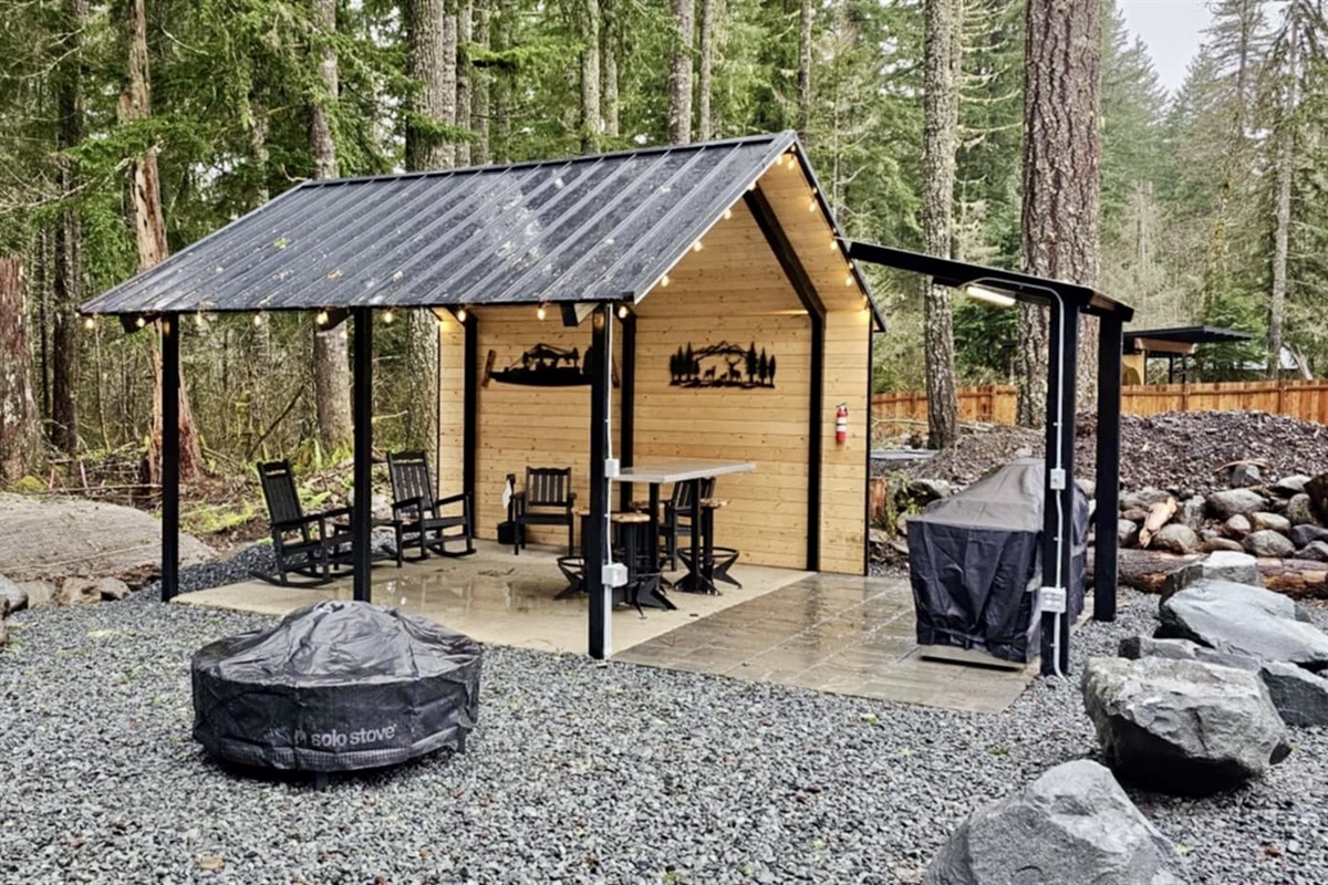 Custom built outdoor space for year round use