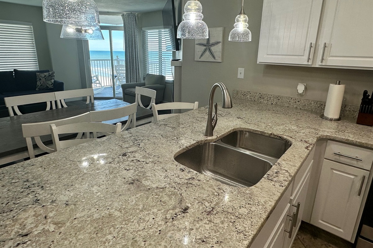 Enjoy the ocean even from the kitchen.