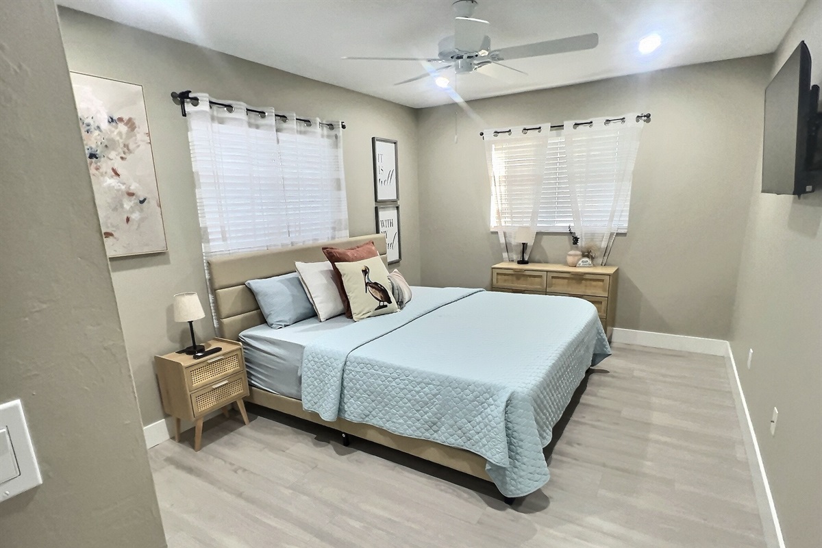 Beautiful second king bed