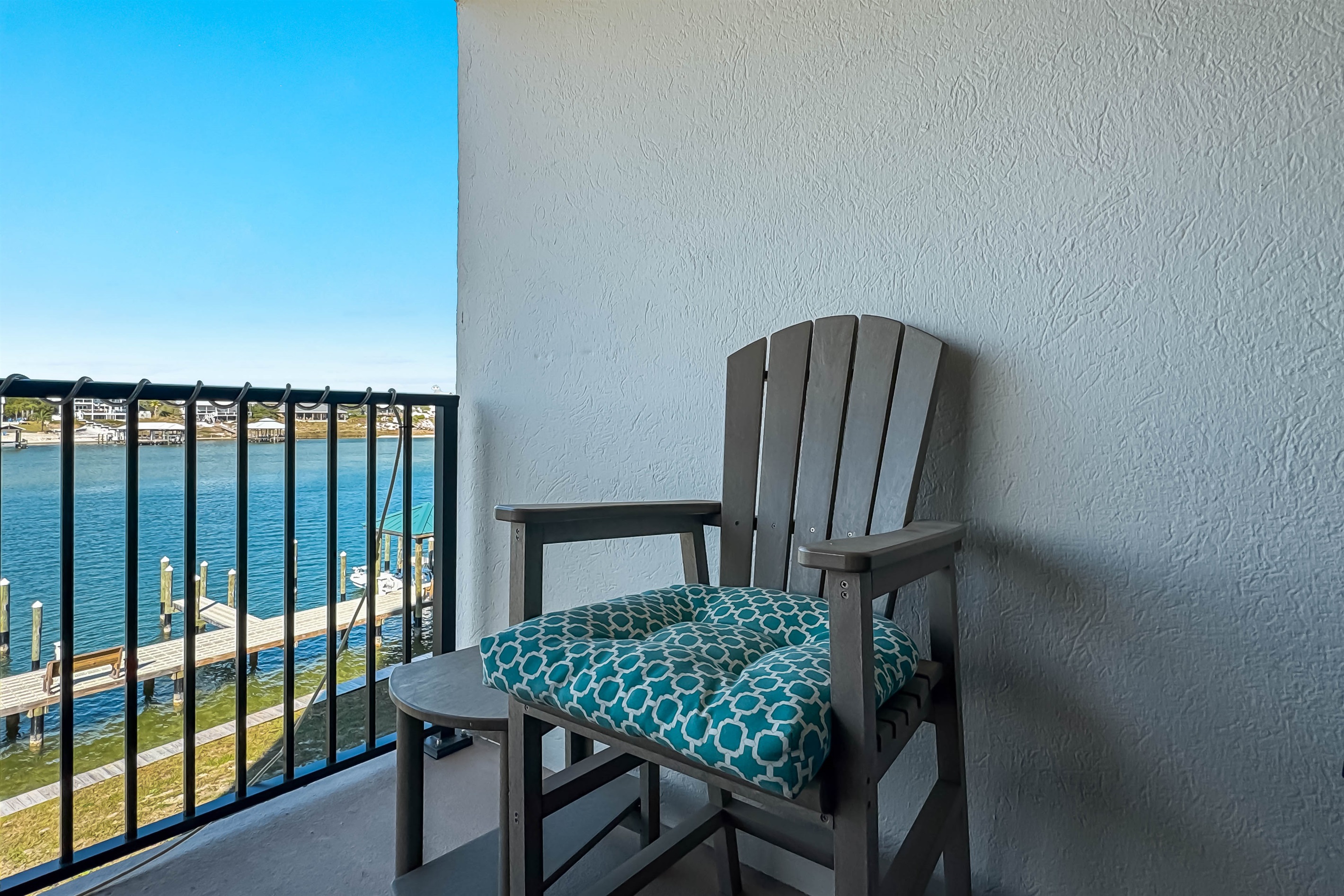 Unwind with a view. Premium outdoor living space with unparalleled water and harbor vistas.