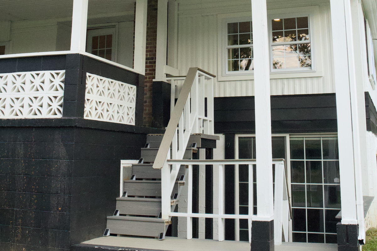 Entrance to front porch