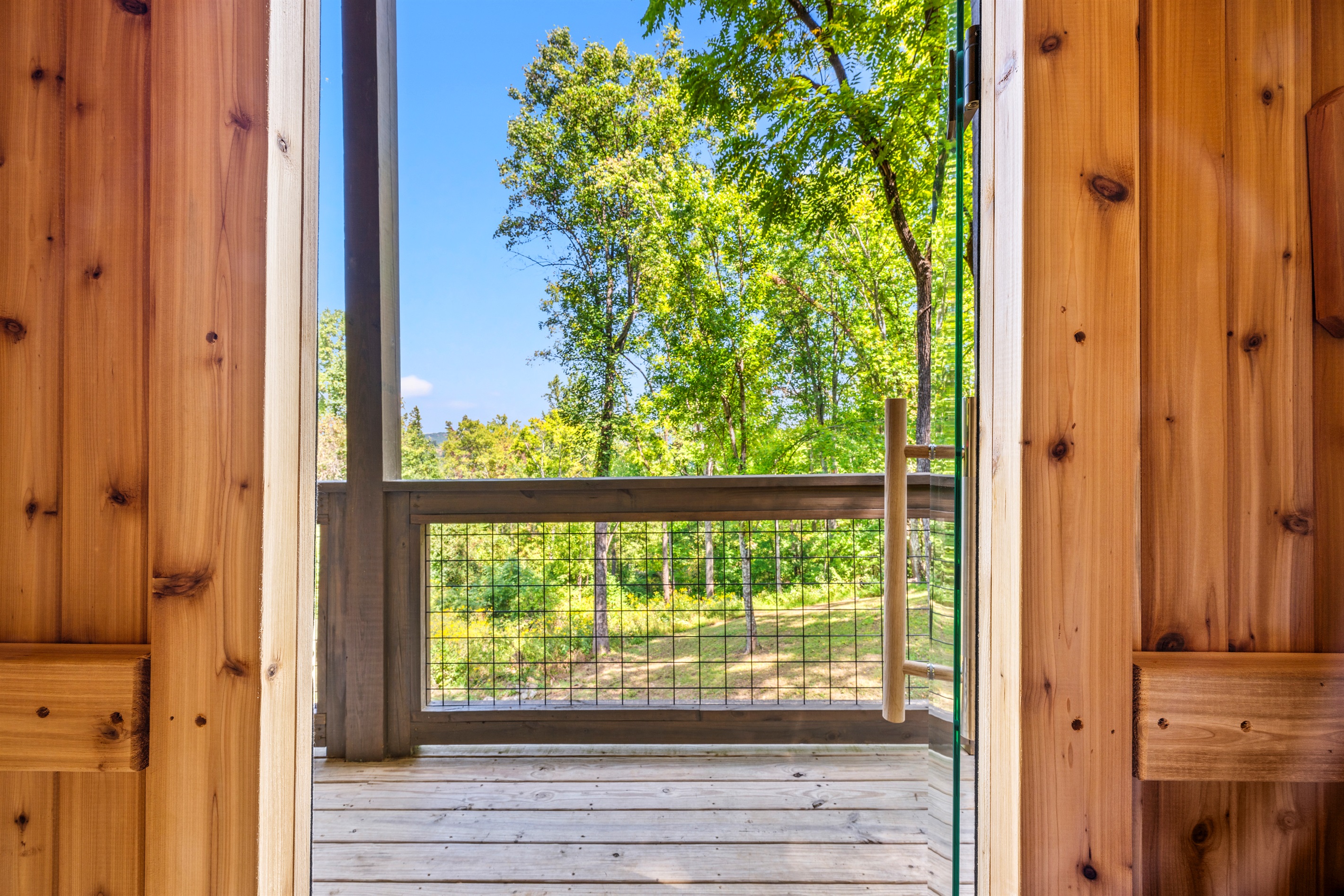 🌳 A front-row seat to forest therapy. Breathe deep, lean back, and enjoy the view from the hottest seat in the house.