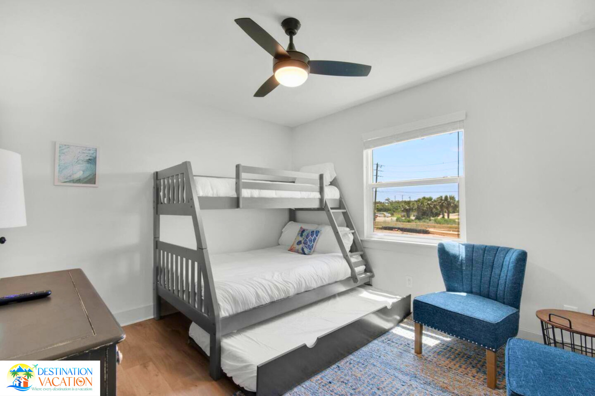 Bright bedroom offers relaxing spaces for restful stays.