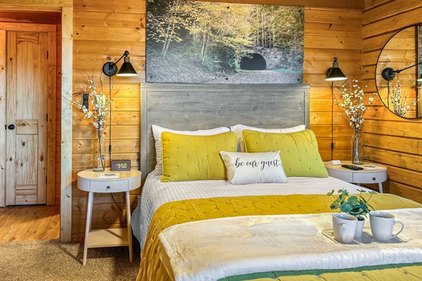 This room is beautifully bright and airy.