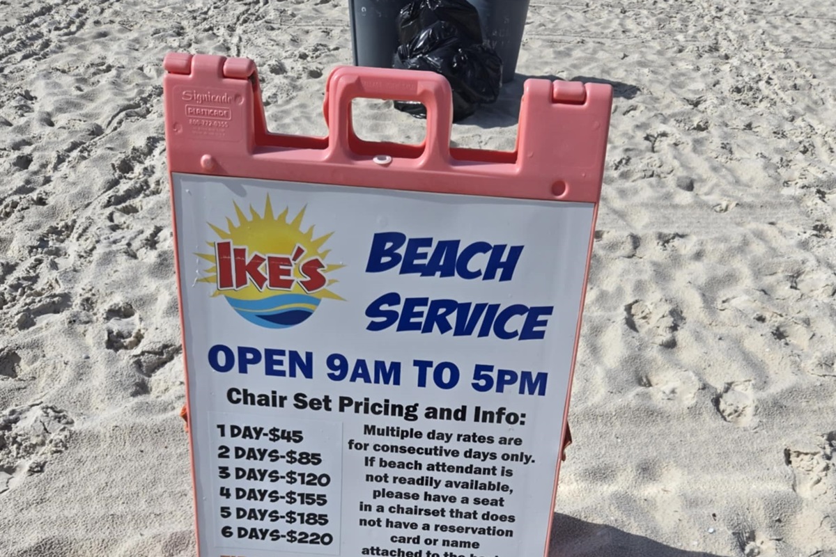 Beach Chair & Umbrella Service