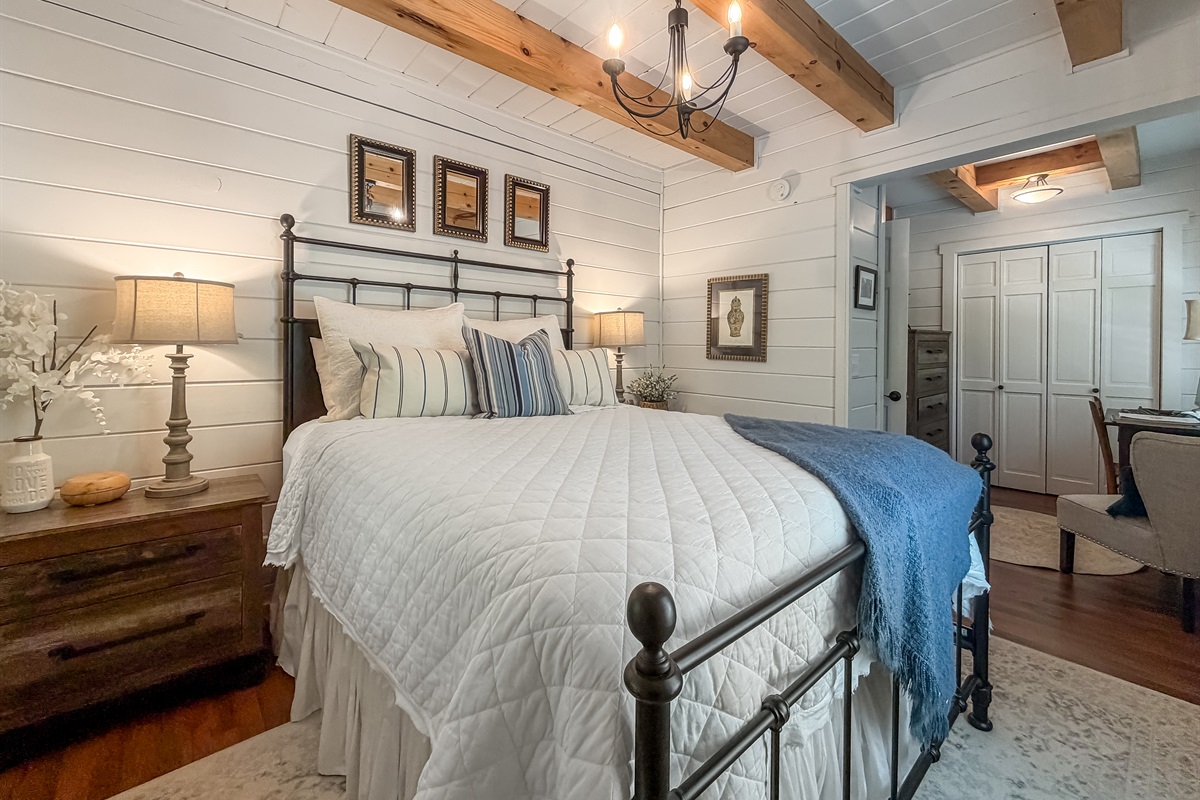 Snuggle up in our amazing bedroom!