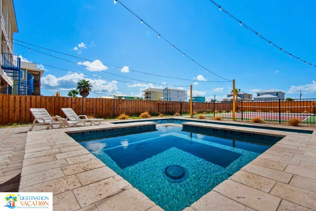 A private pool designed for endless relaxation.