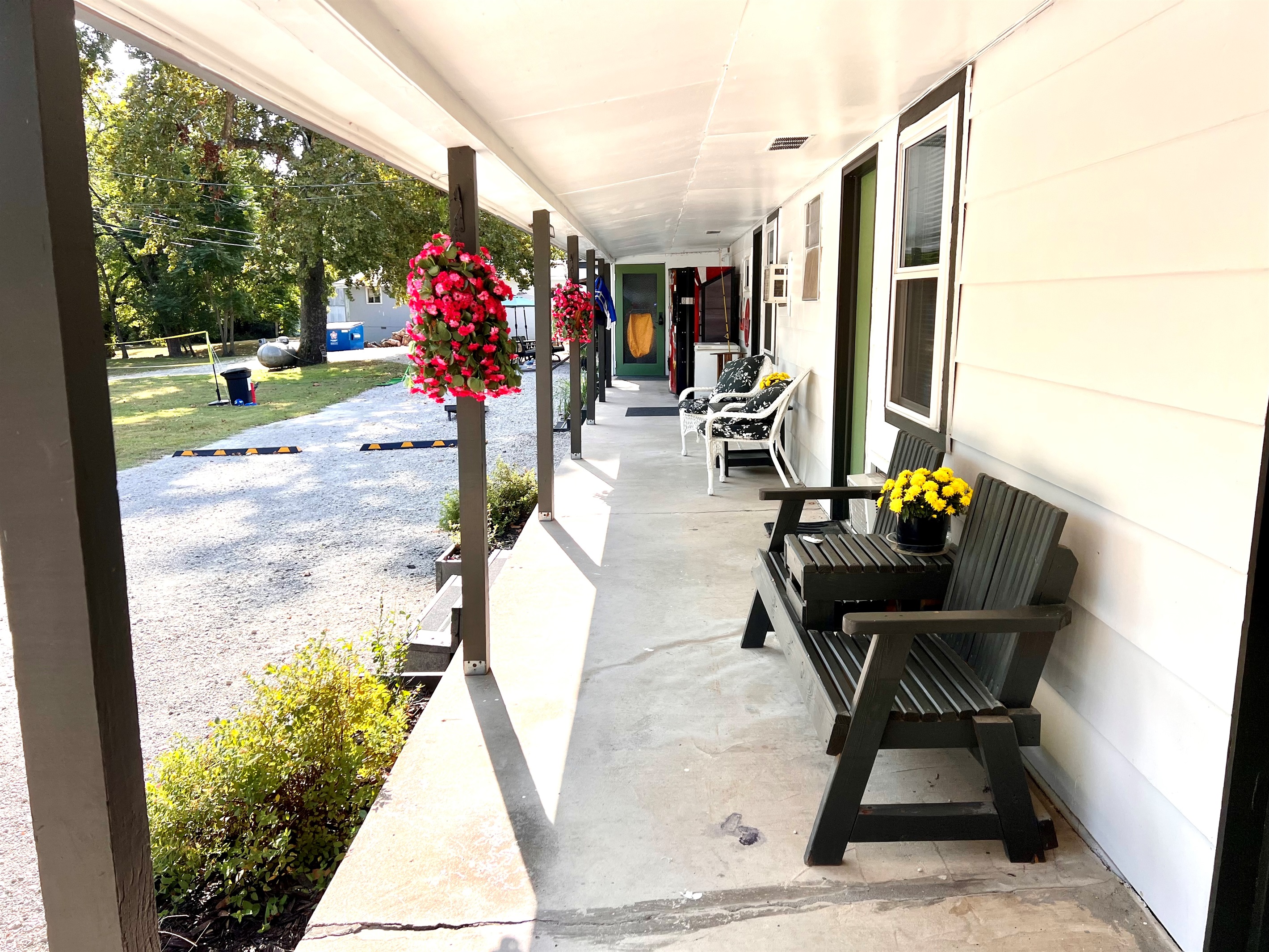 Room 7 has three doors and a large porch area for you to enjoy.