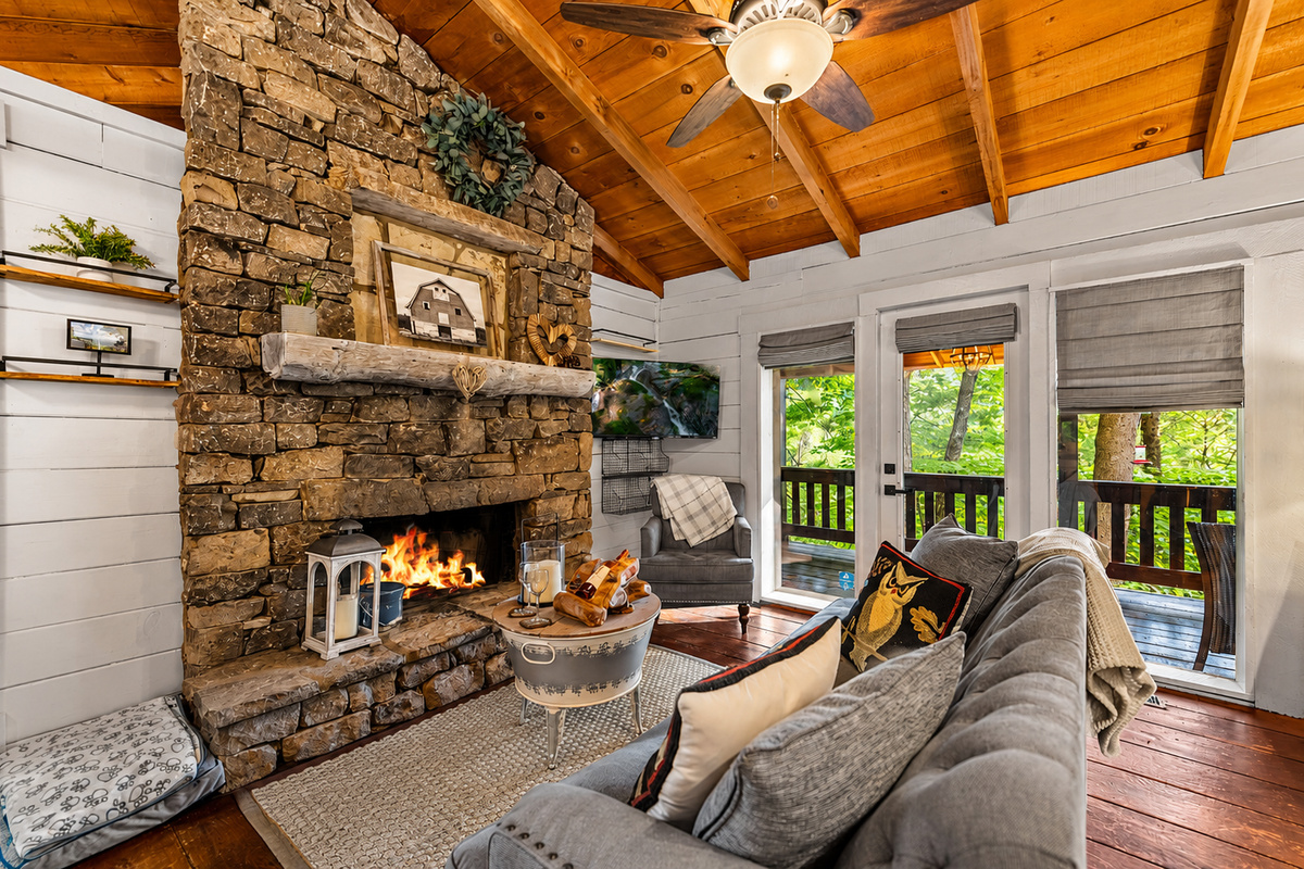 Unwind in the spacious open-plan living area, designed for comfort and connection.