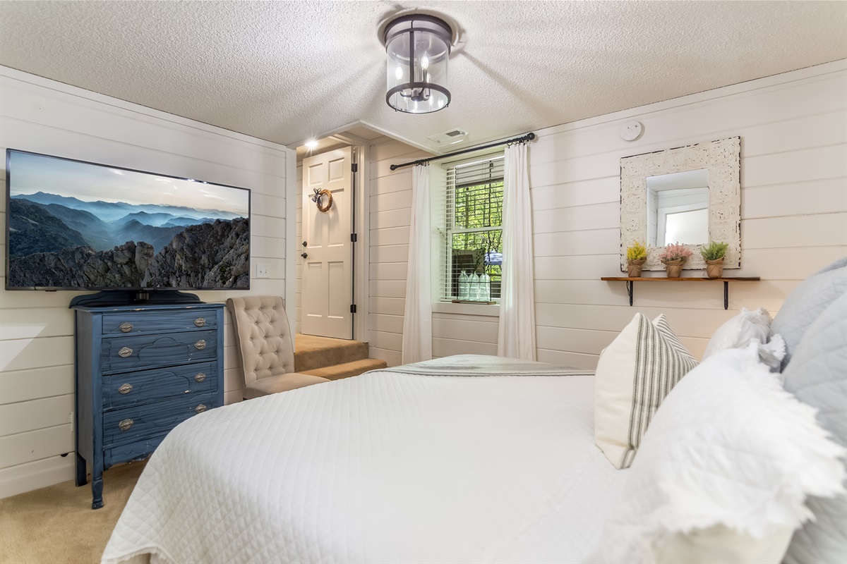 Rest in bed and snuggle up with a movie!