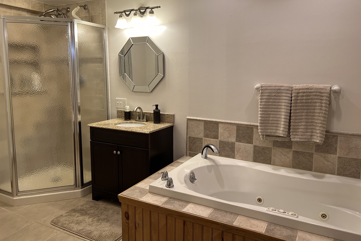 Ensuite bath in King bedroom