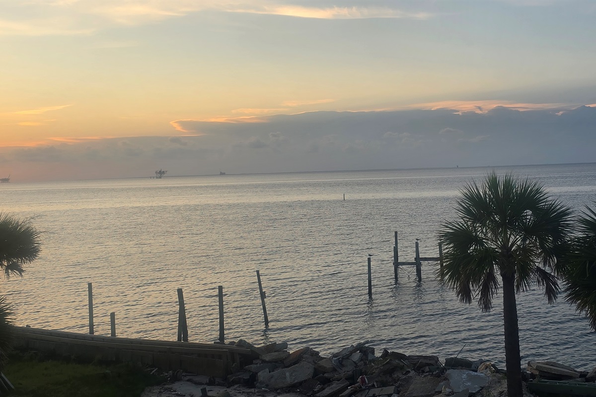 This will be view from deck
