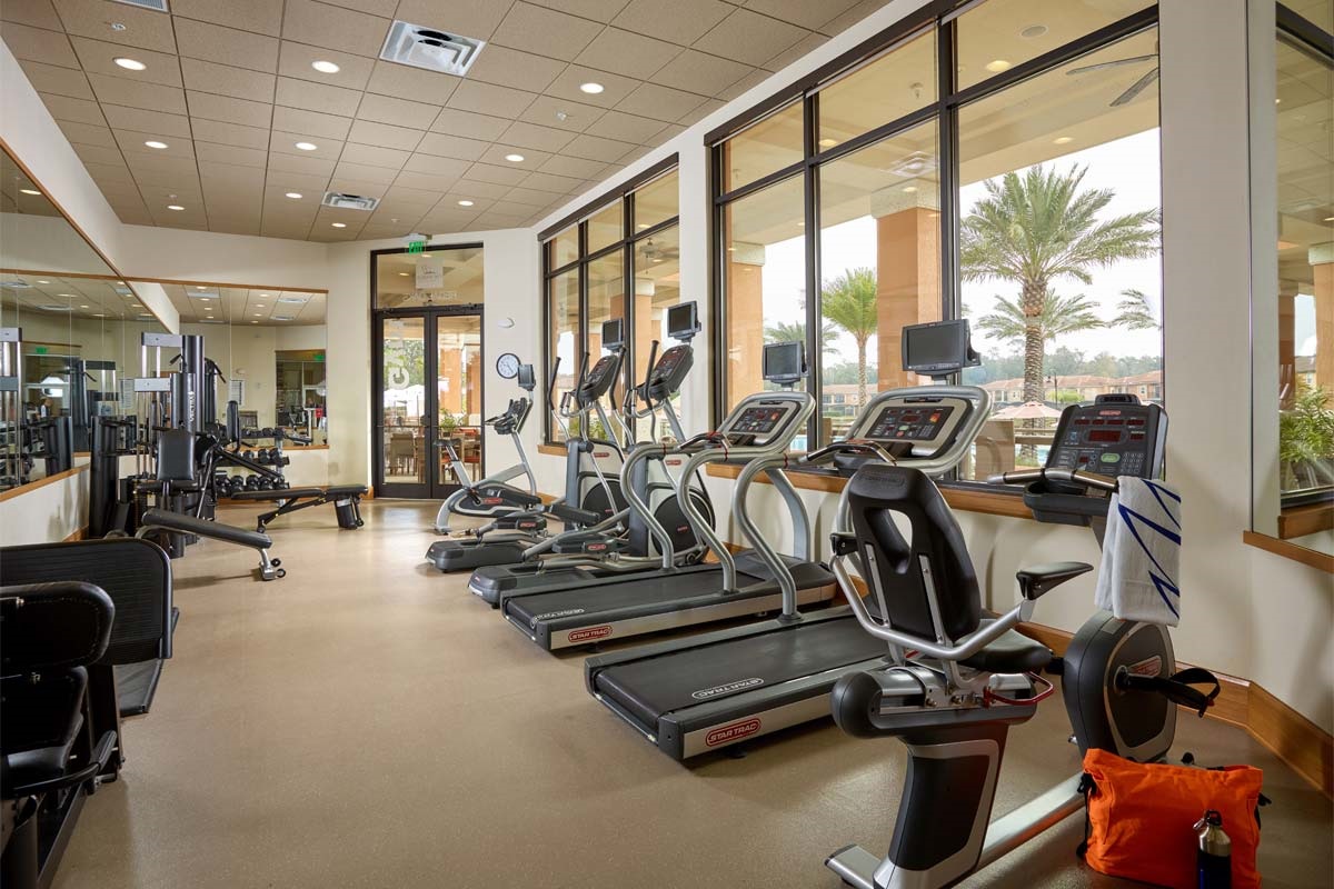 Work up a sweat, then cool down poolside
