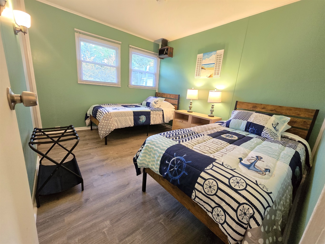 Two twin beds perfect for kids