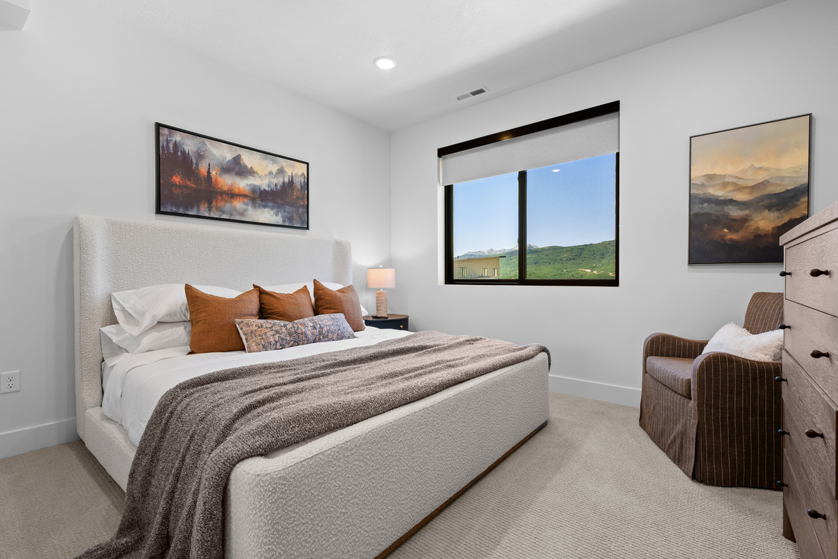 Rest comfortably in the spacious king bed.