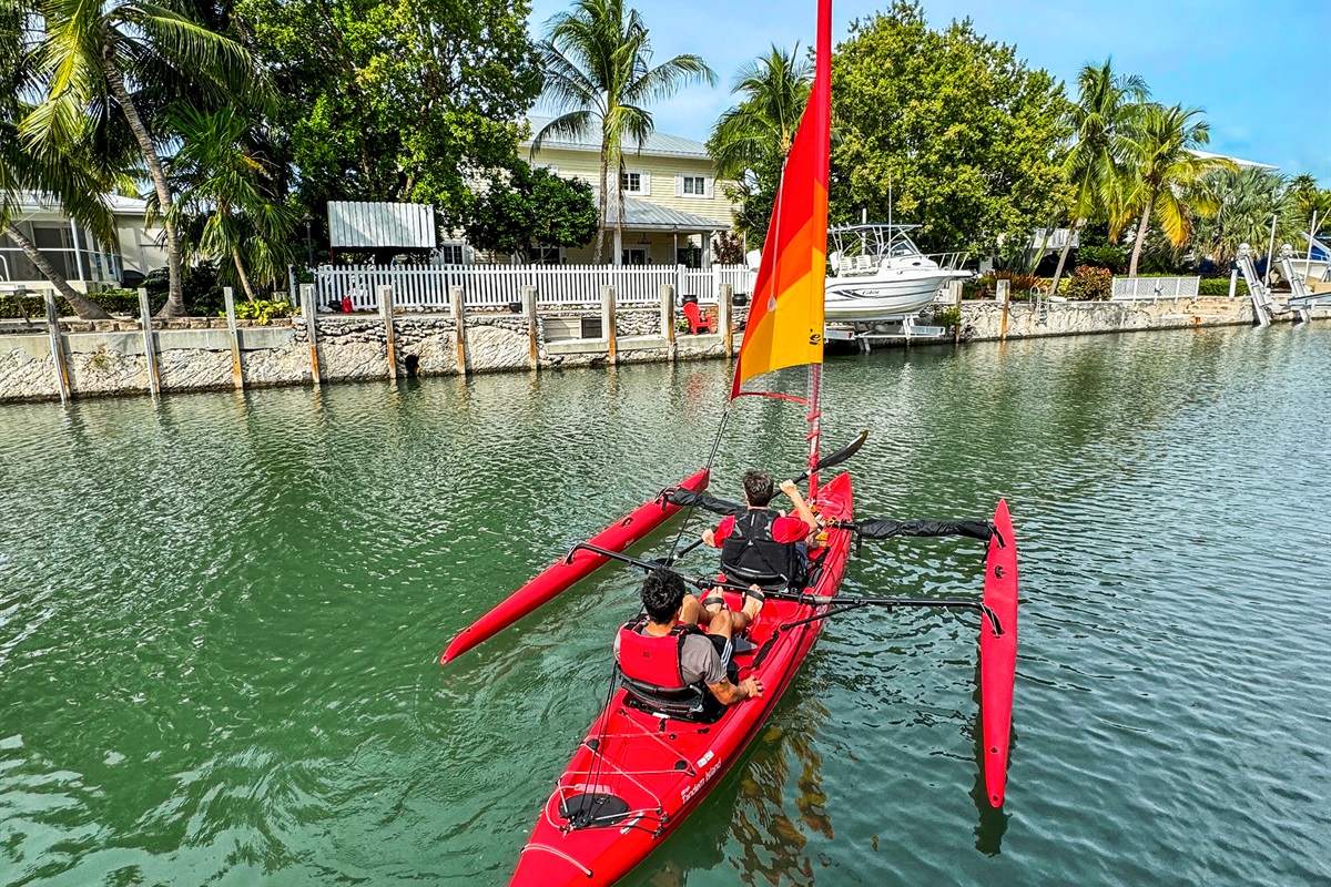 Two high-end sailing kayaks are included in your rental!