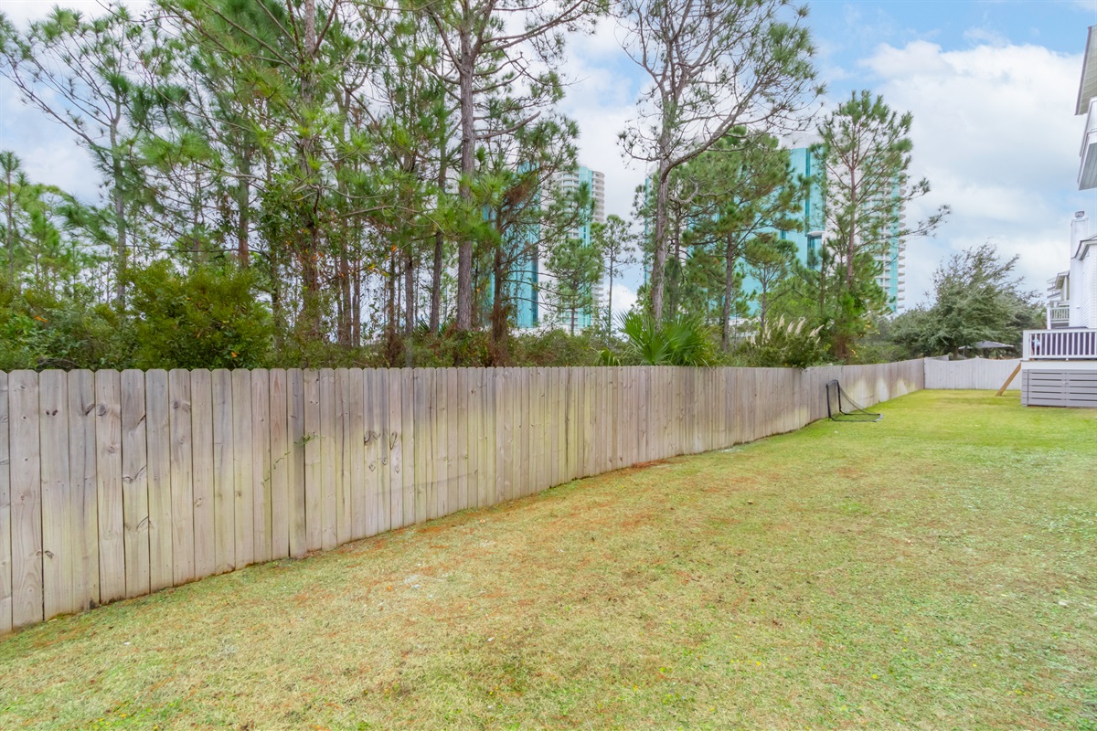 View of backyard space