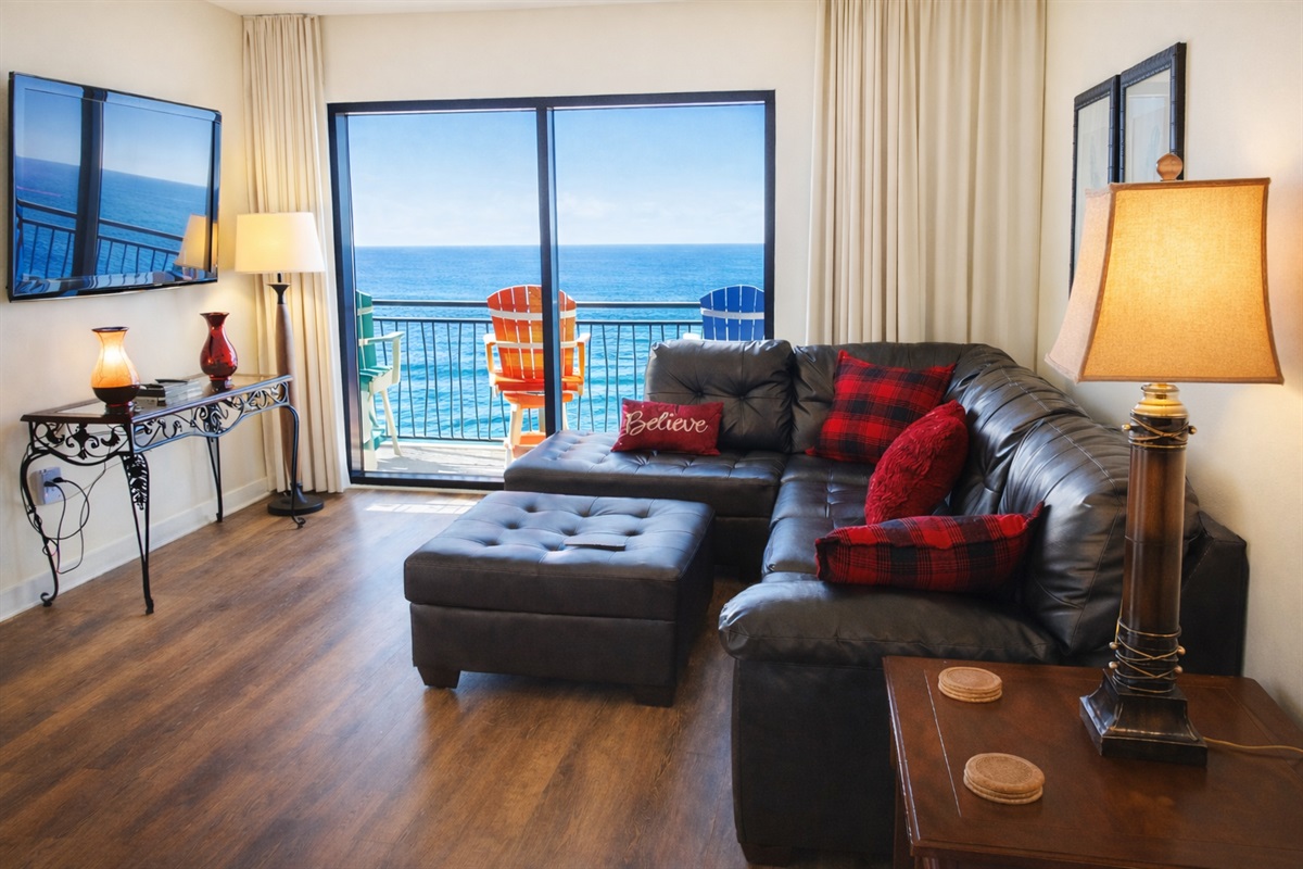 Stunning Gulf views from living room!