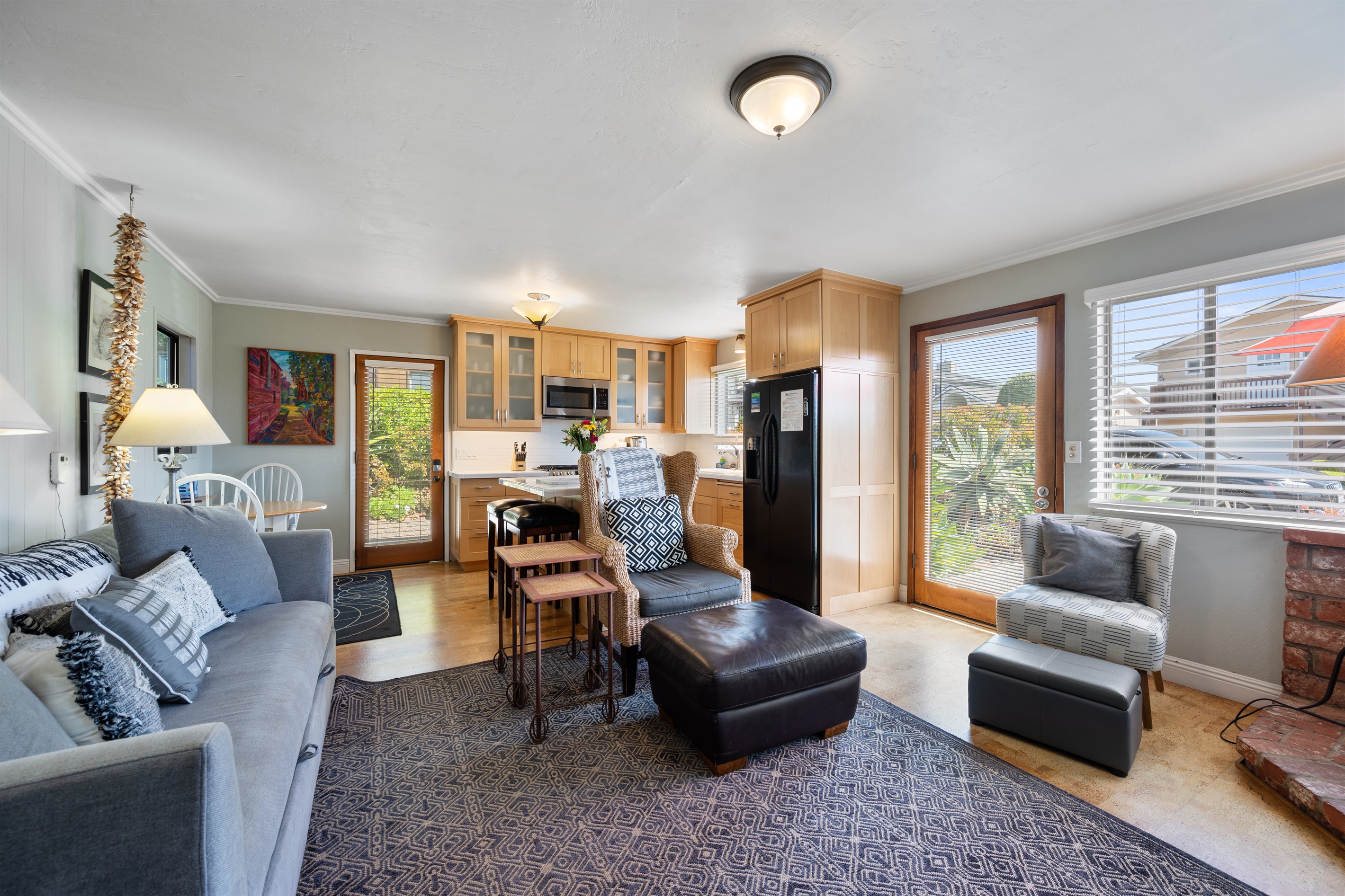 Living Room into Kitchen