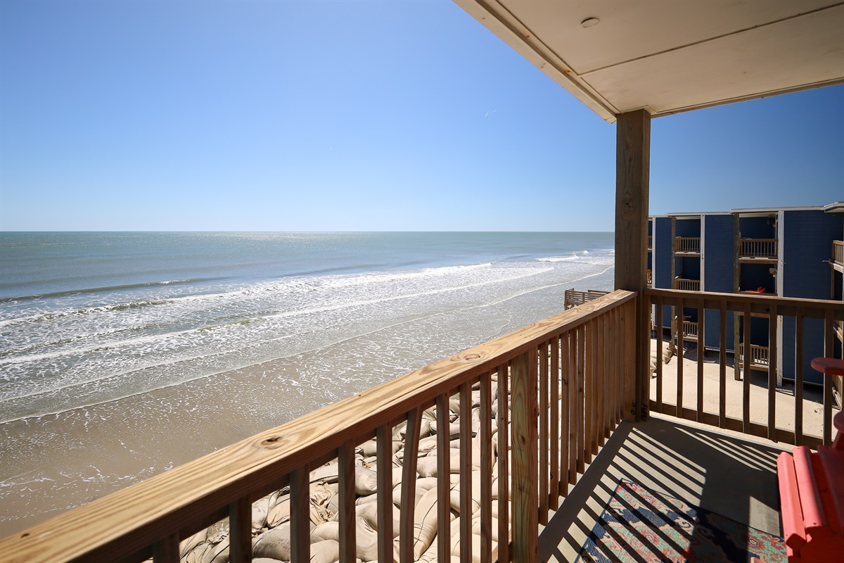 Beach view from balcony