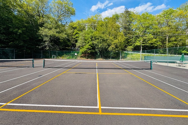 New pickleball and tennis courts