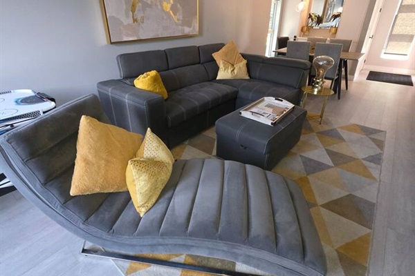 Pull out double sofa and chaise lounge!
