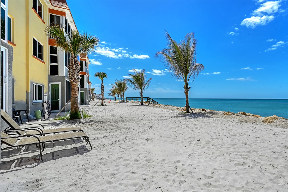 New white sand along the community beach & walkway
