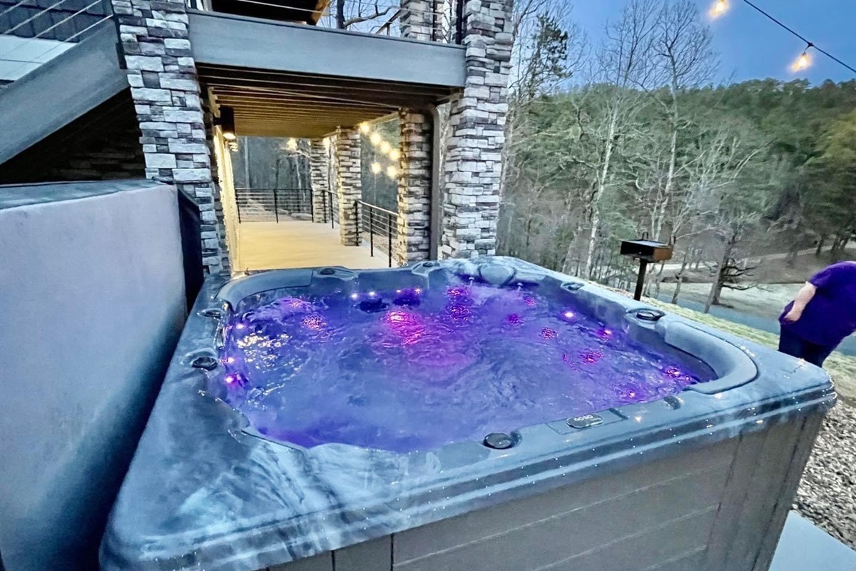 Hot Tub with lake view