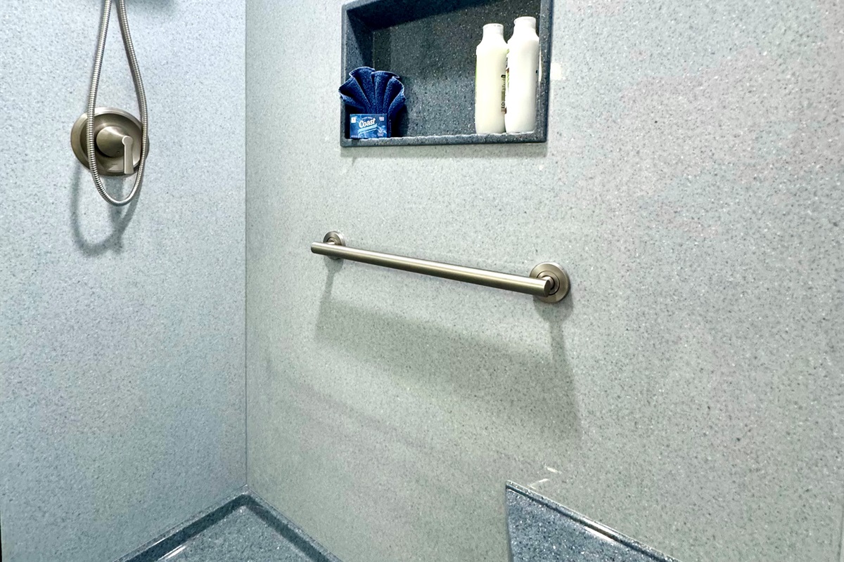 Large new walk in shower