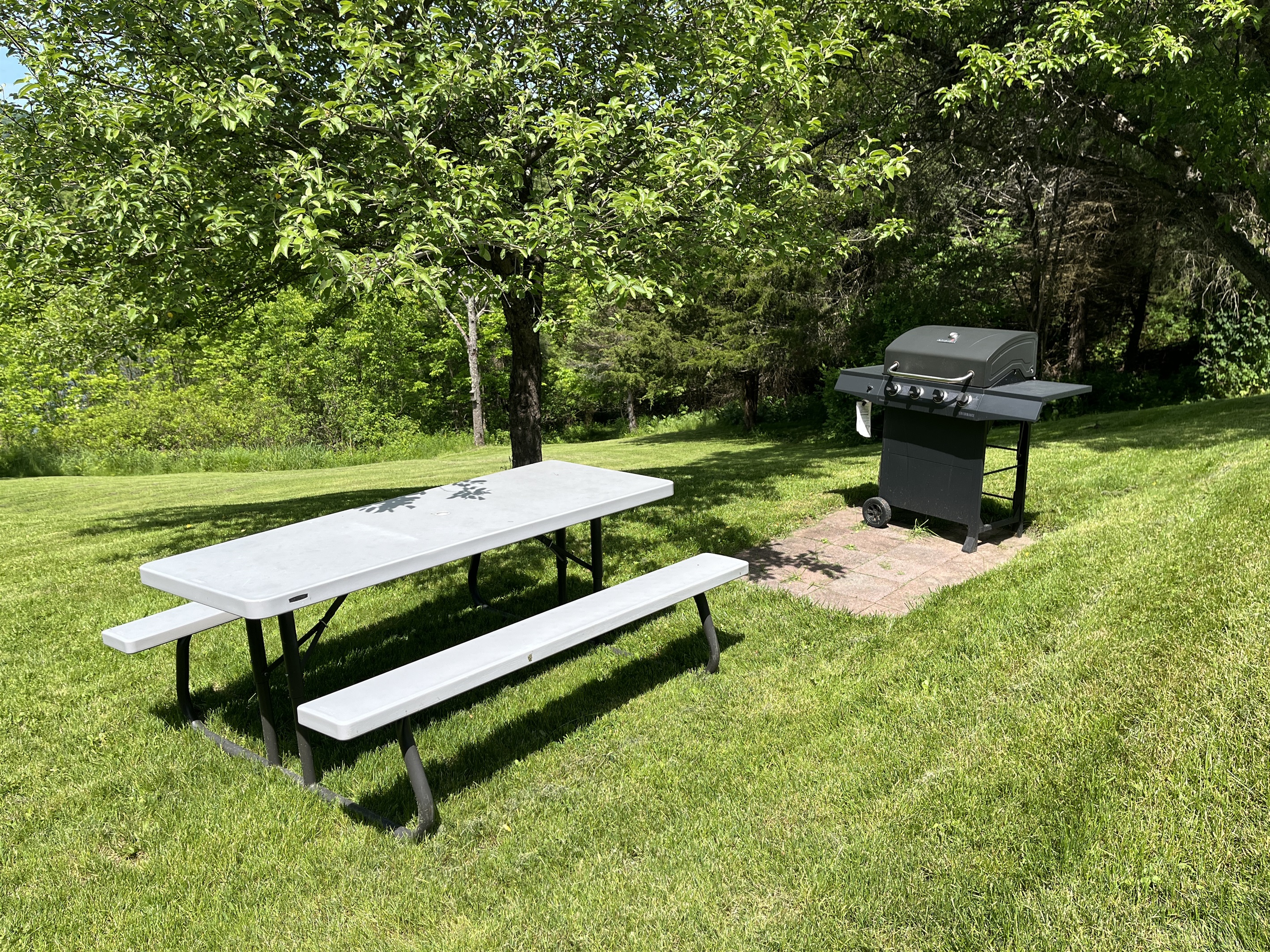 Outdoor dining overlooking the river