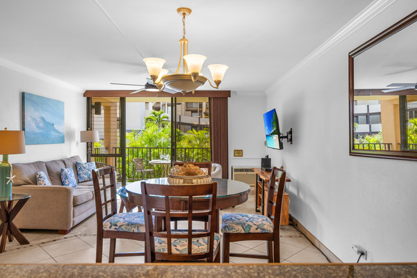 living room - dining table