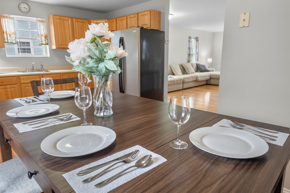 Kitchen Table Set Up