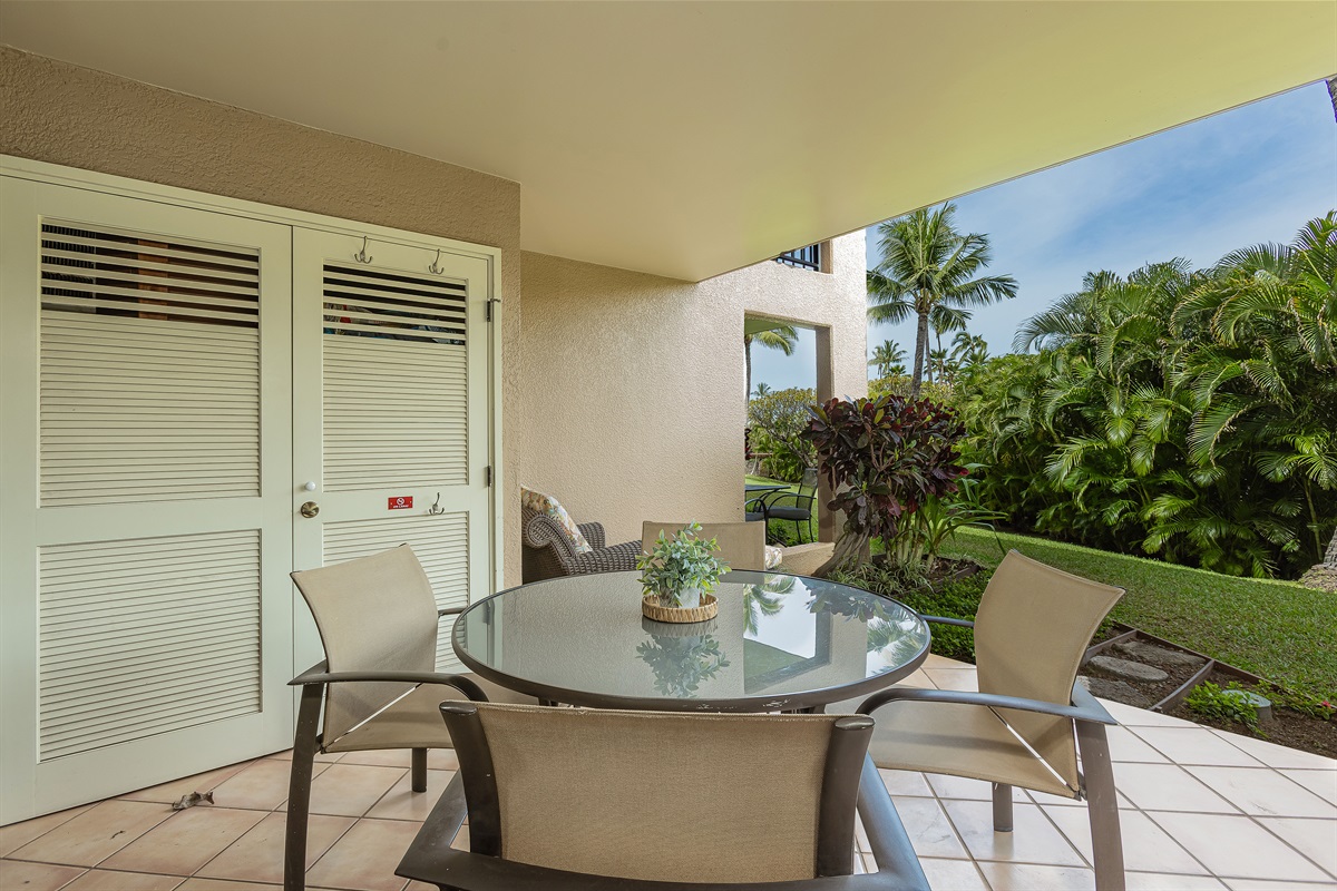 Outdoor zen space--your lanai!