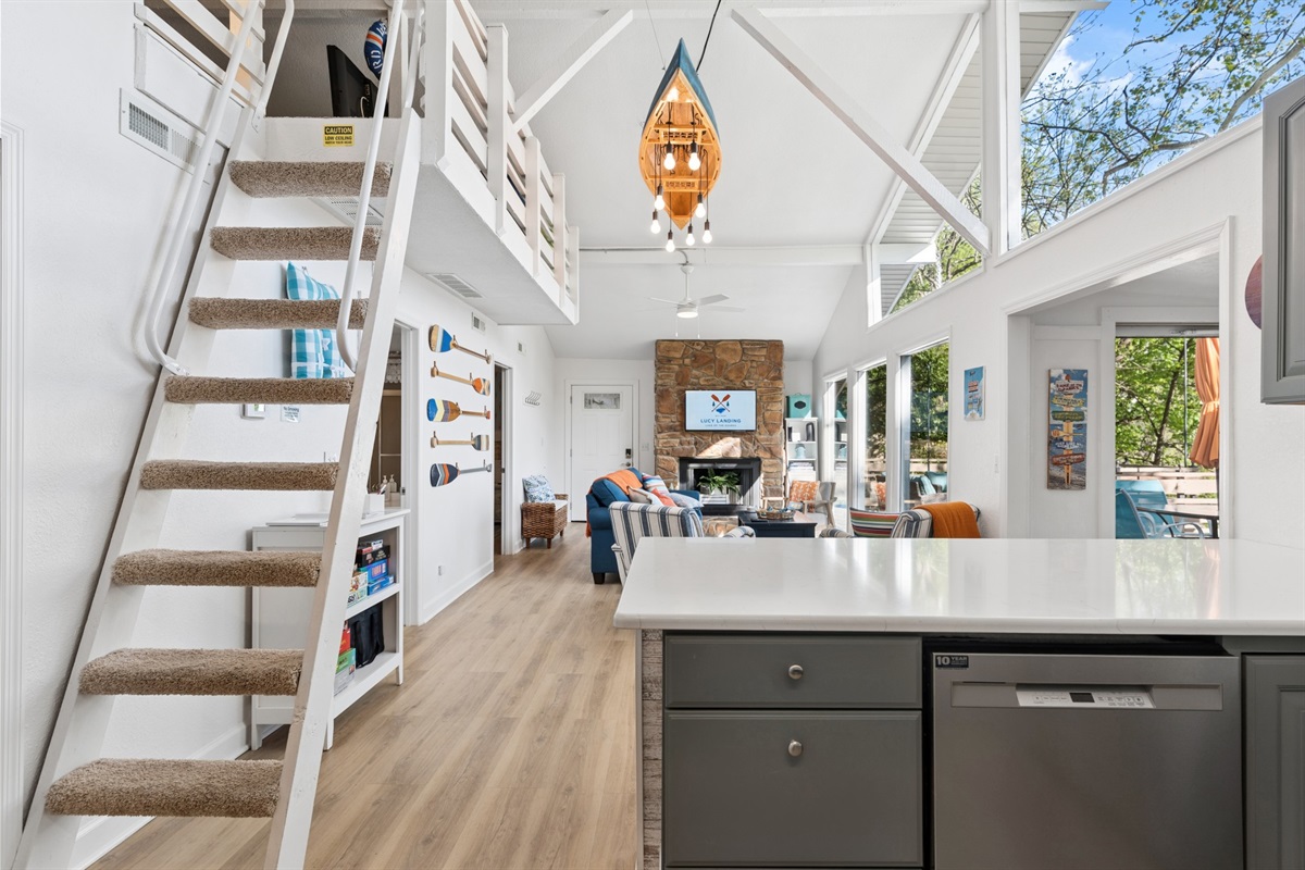 Open, airy design with plenty of natural light and space to spread out.