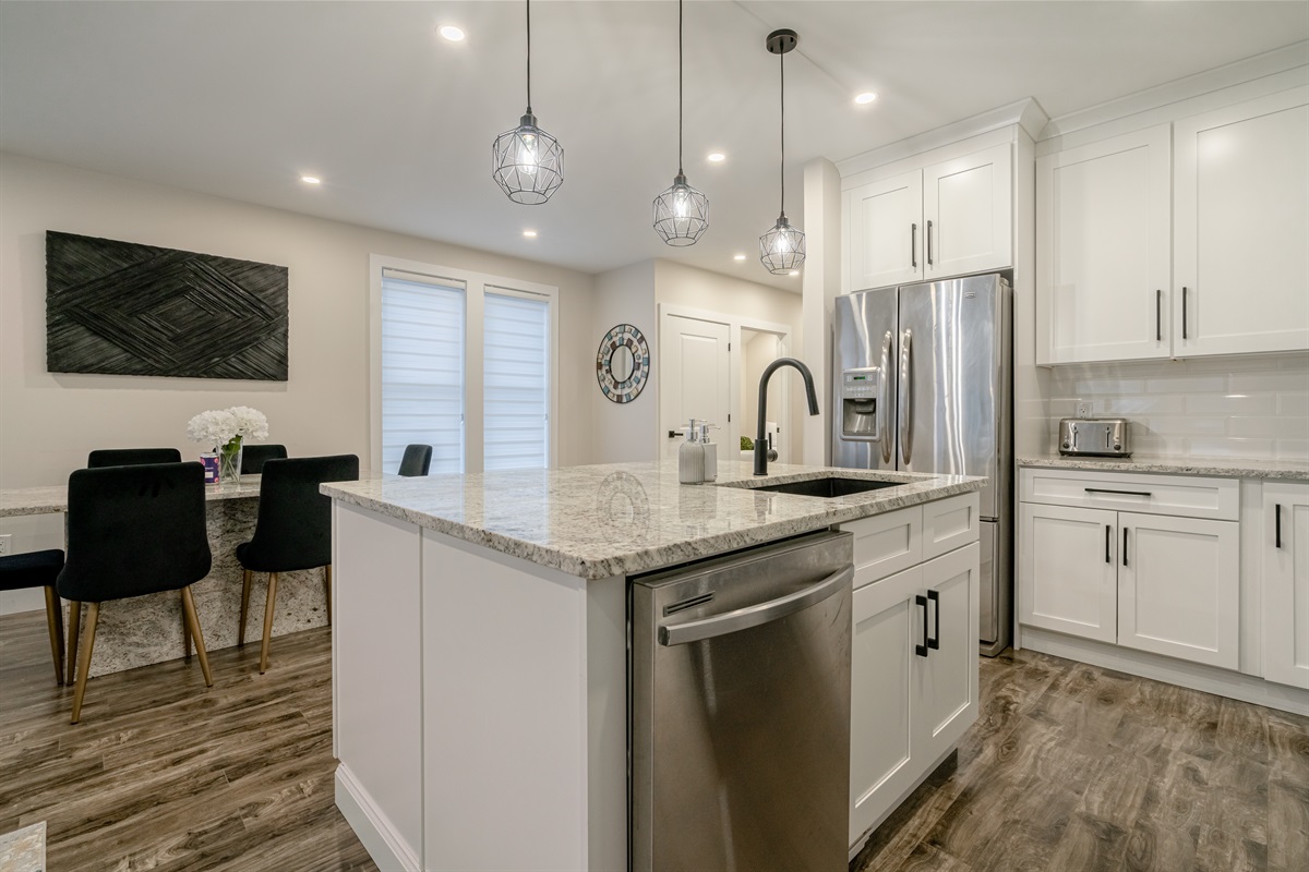 Kitchen island and appliances