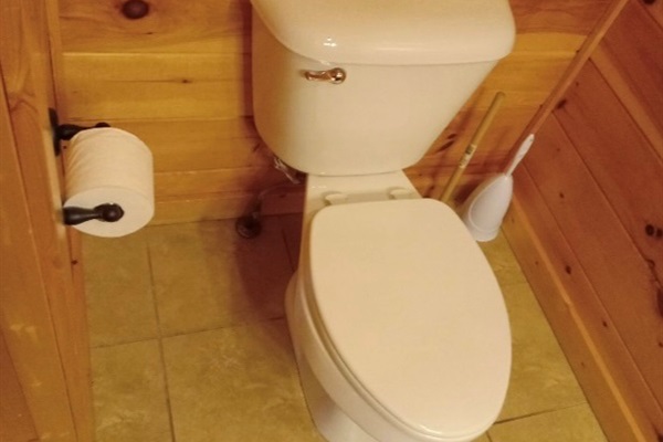 Half bathroom in the basement