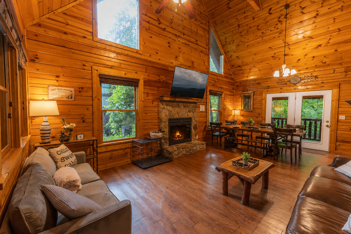 The natural light fills the room.