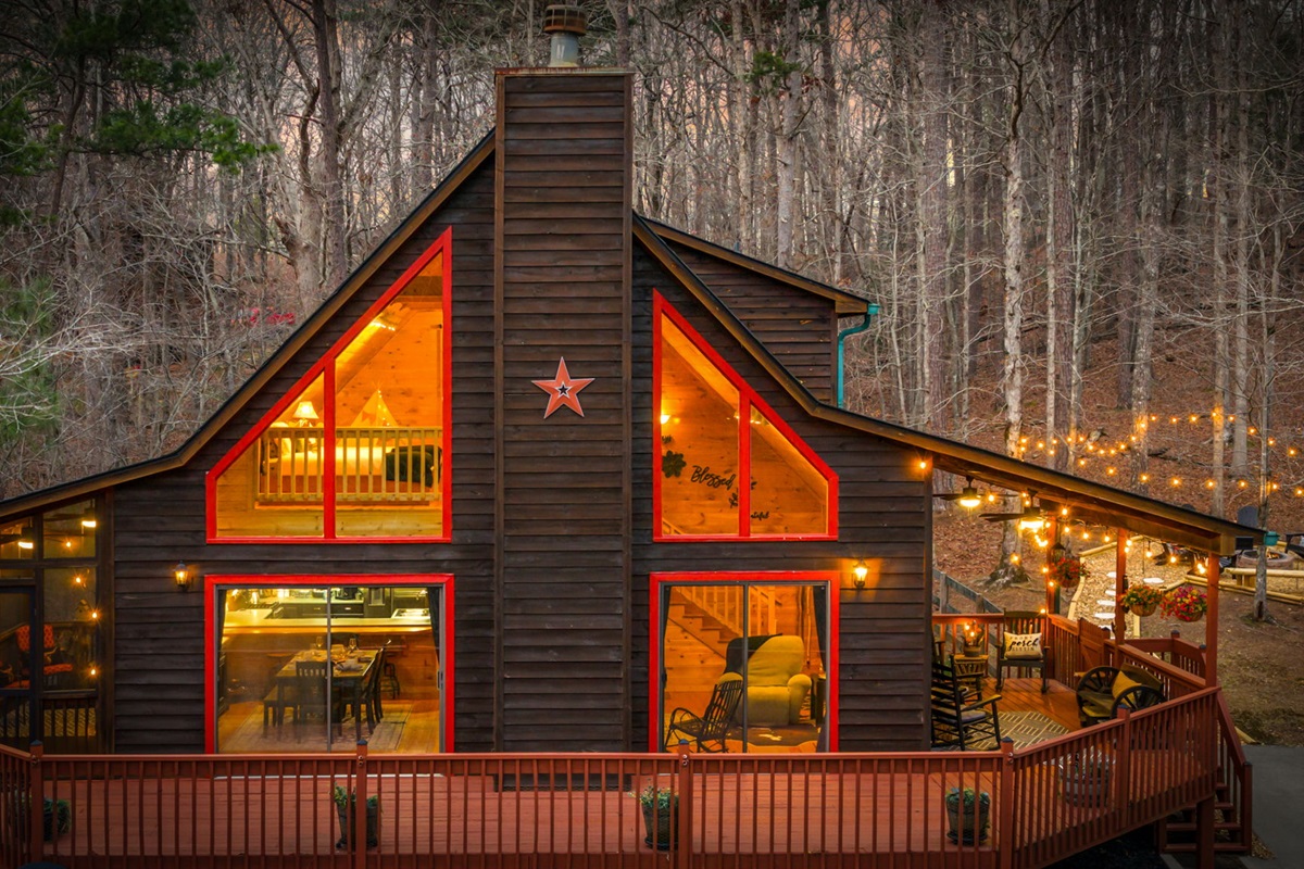 Perfectly captures the comfort and charm of the property.