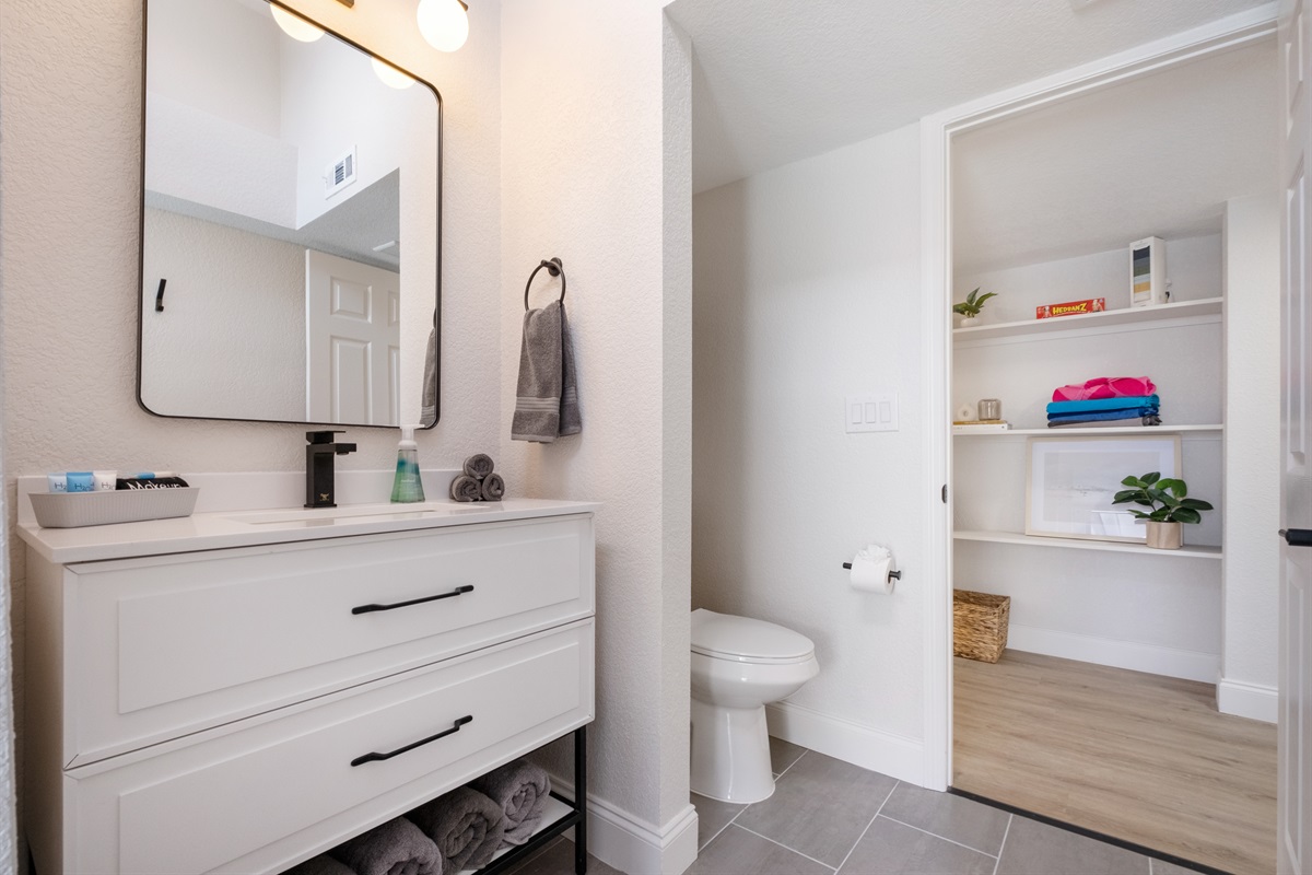 Bath with direct pool access