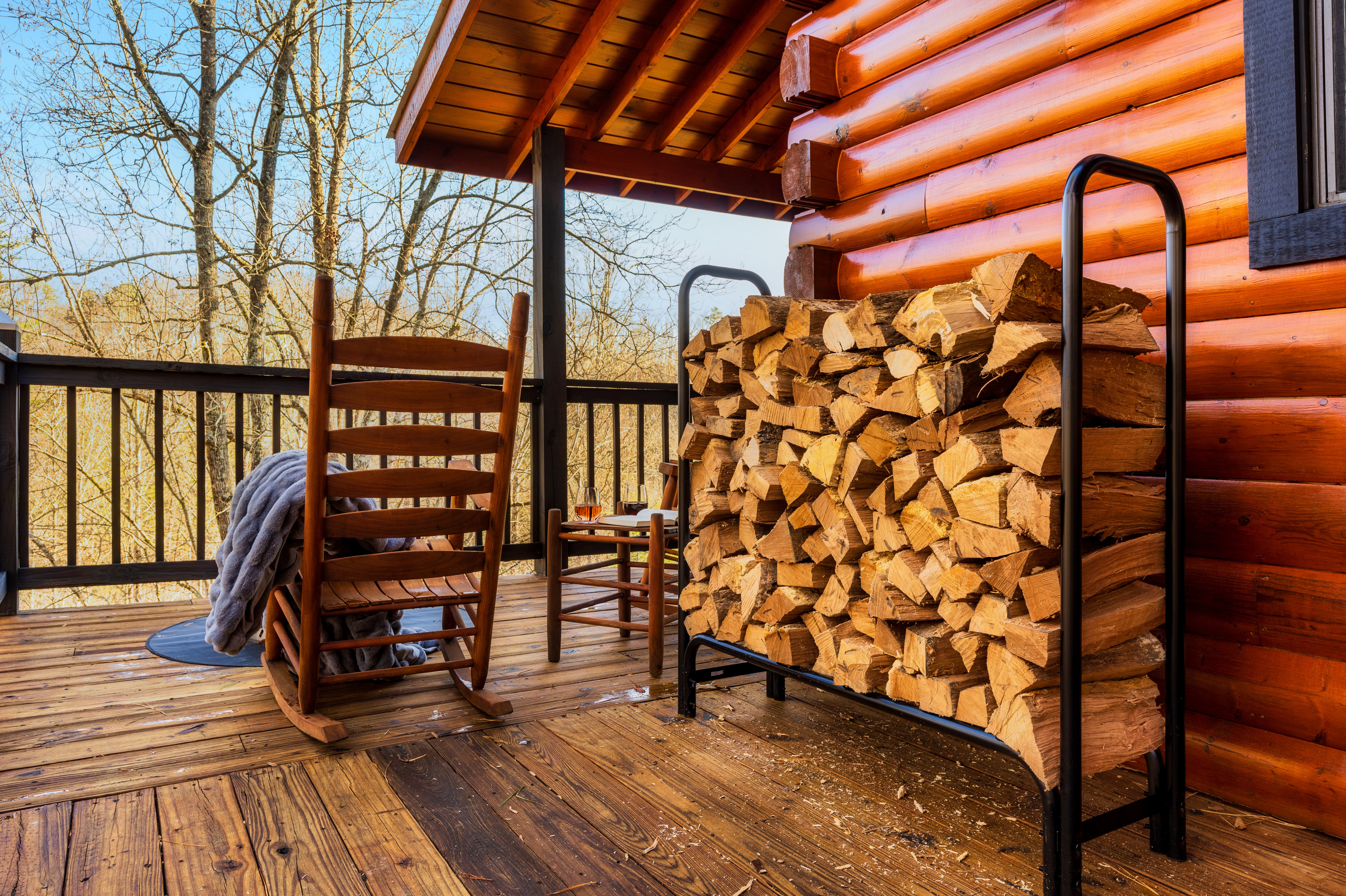 We even provide firewood so you have one less thing t o worry about on your vacation.