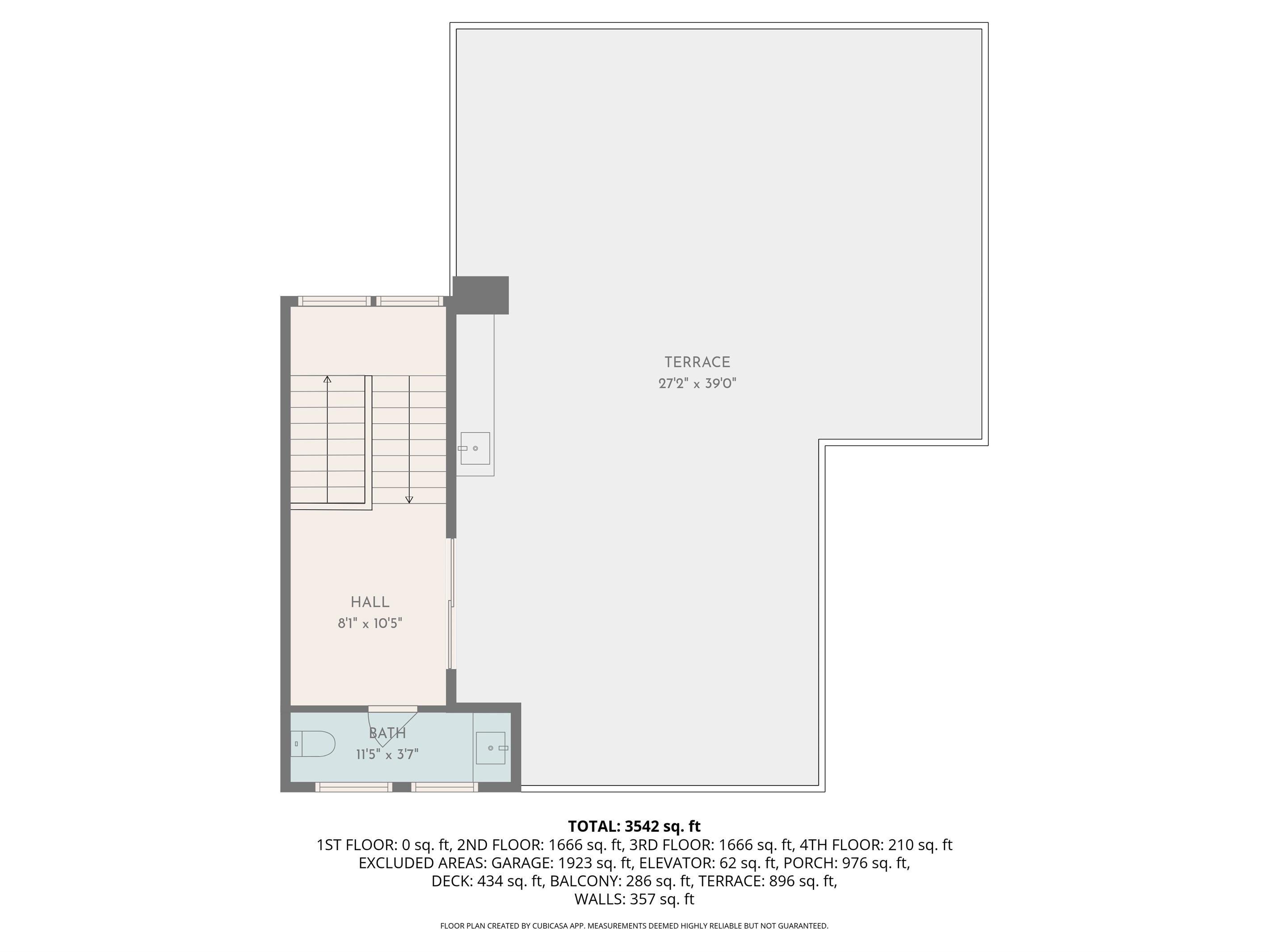Top Floor, Floor Plan | All Decked Out | 4602 Palm Blvd, Isle of Palms, SC | IOP Escapes