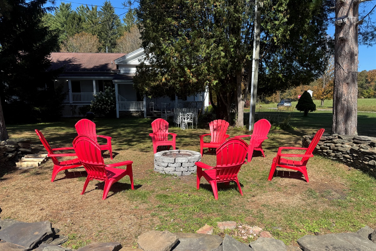 The 1819 House Fire Pit area.