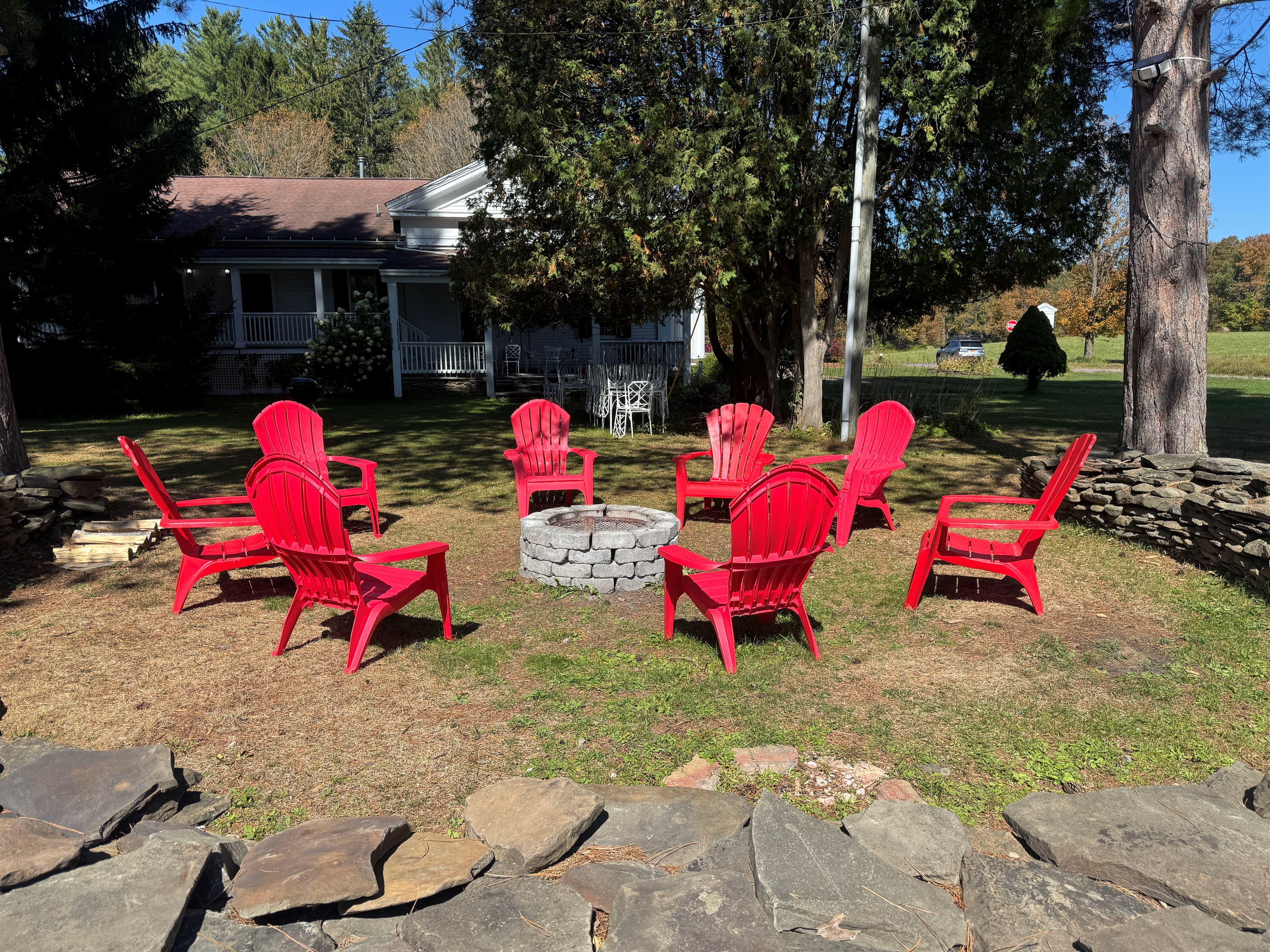 The 1819 House Fire Pit area.