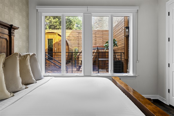 Bedroom 3 - King bed located on the main floor.