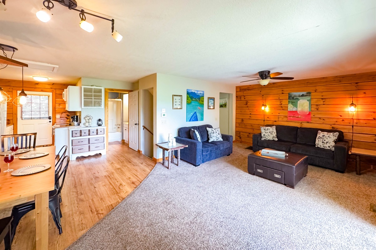 spacious living room