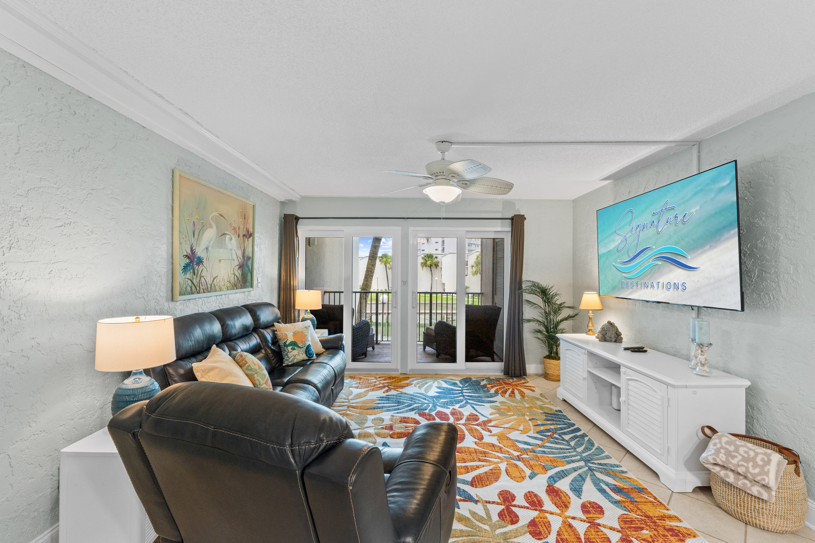 Living Room with Balcony Access