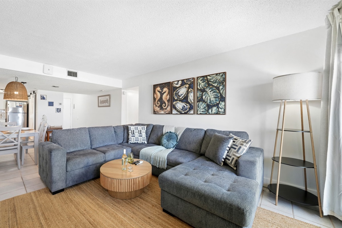 Living room, beautifully designed to maximize comfort